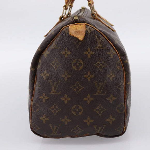 LOUIS VUITTON Monogram Speedy 30 Hand Bag M41526 LV Auth 194257