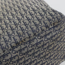 Christian Dior Trotter Canvas Tote Bag Navy Silver Auth 194263-9