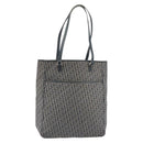 Christian Dior Trotter Canvas Tote Bag Navy Silver Auth 194263-13
