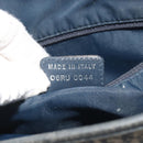 Christian Dior Trotter Canvas Tote Bag Navy Silver Auth 194263-12