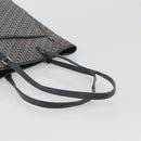 Christian Dior Trotter Canvas Tote Bag Navy Silver Auth 194263-7