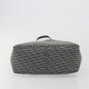 Christian Dior Trotter Canvas Tote Bag Navy Silver Auth 194263-5