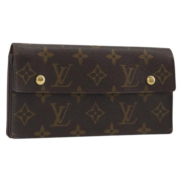 LOUIS VUITTON Monogram Portefeuille Accordion Long Wallet M58008 LV Auth 194269A