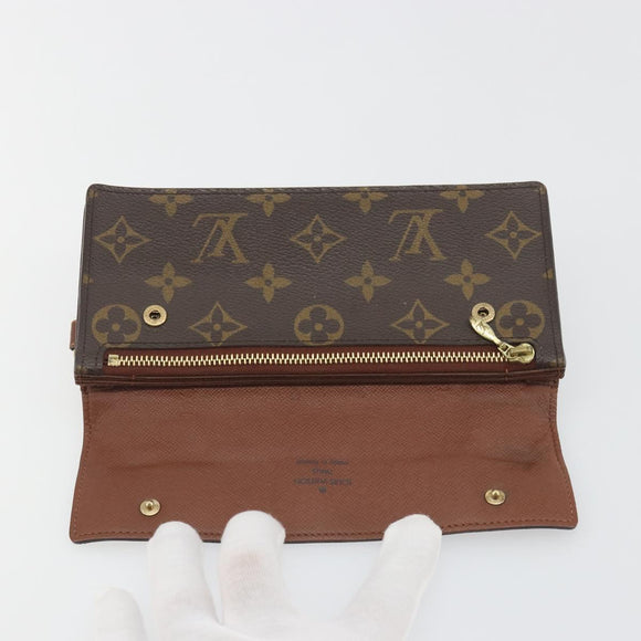 LOUIS VUITTON Monogram Portefeuille Accordion Long Wallet M58008 LV Auth 194269A