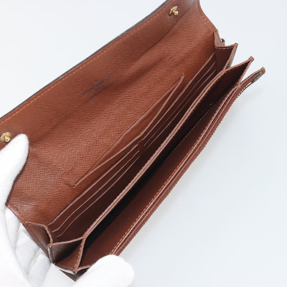 LOUIS VUITTON Monogram Portefeuille Accordion Long Wallet M58008 LV Auth 194269A