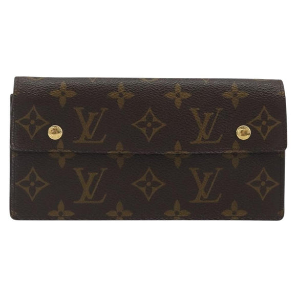 LOUIS VUITTON Monogram Portefeuille Accordion Long Wallet M58008 LV Auth 194269A