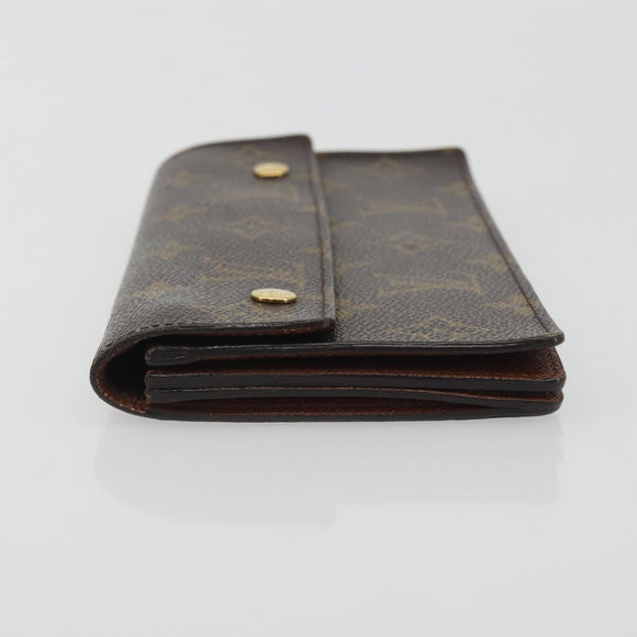 LOUIS VUITTON Monogram Portefeuille Accordion Long Wallet M58008 LV Auth 194269A