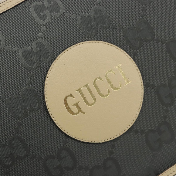GUCCI GG Emboss Clutch Bag Canvas Gray Silver 625598 525040 Auth 194270A