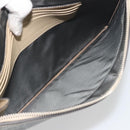 GUCCI GG Emboss Clutch Bag Canvas Gray Silver 625598 525040 Auth 194270A-16