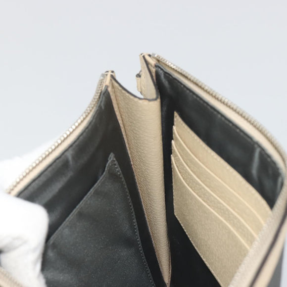 GUCCI GG Emboss Clutch Bag Canvas Gray Silver 625598 525040 Auth 194270A