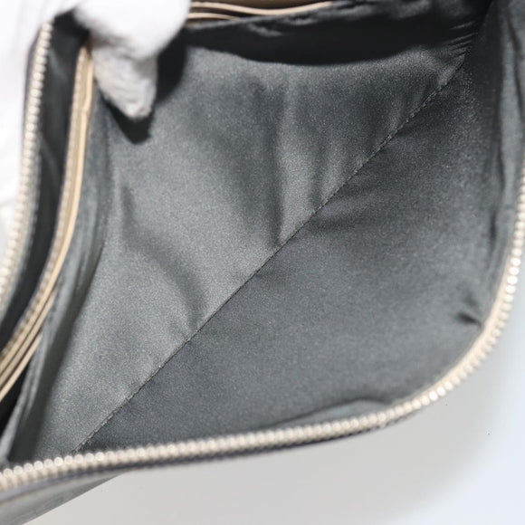 GUCCI GG Emboss Clutch Bag Canvas Gray Silver 625598 525040 Auth 194270A