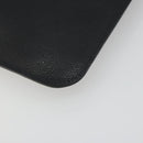 Valextra Clutch Bag Leather Black Gold Auth 194271A-16