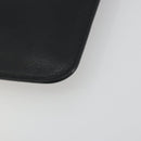 Valextra Clutch Bag Leather Black Gold Auth 194271A-7