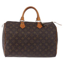 LOUIS VUITTON Monogram Speedy 35 Hand Bag M41524 LV Auth 194276V-13
