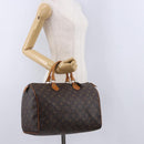 LOUIS VUITTON Monogram Speedy 35 Hand Bag M41524 LV Auth 194276V-23