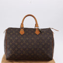 LOUIS VUITTON Monogram Speedy 35 Hand Bag M41524 LV Auth 194276V-12