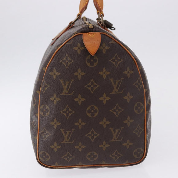 LOUIS VUITTON Monogram Speedy 35 Hand Bag M41524 LV Auth 194276V