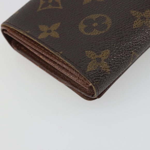 LOUIS VUITTON Monogram Portefeuille Tresor Bifold Wallet M61736 LV Auth 194277A