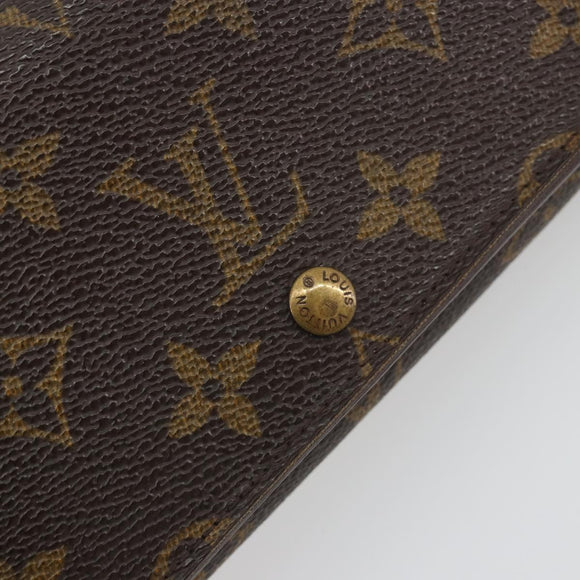 LOUIS VUITTON Monogram Portefeuille Tresor Bifold Wallet M61736 LV Auth 194277A
