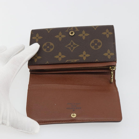 LOUIS VUITTON Monogram Portefeuille Tresor Bifold Wallet M61736 LV Auth 194277A