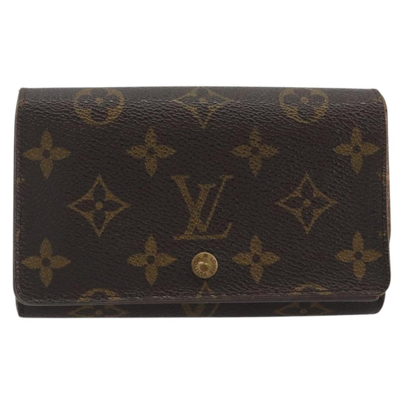 LOUIS VUITTON Monogram Portefeuille Tresor Bifold Wallet M61736 LV Auth 194277A