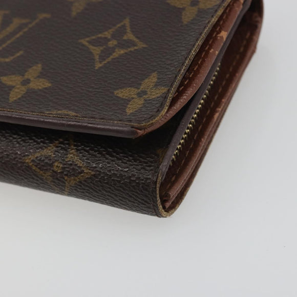 LOUIS VUITTON Monogram Portefeuille Tresor Bifold Wallet M61736 LV Auth 194277A