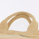 PRADA Canapa GM Tote Bag Straw Beige Gold Auth 194284-14
