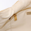 PRADA Canapa GM Tote Bag Straw Beige Gold Auth 194284-22