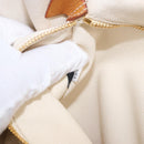 PRADA Canapa GM Tote Bag Straw Beige Gold Auth 194284-12