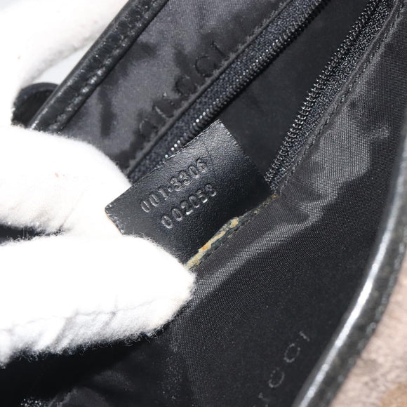 GUCCI Jackie Shoulder Bag Velor Gray Silver 001 3306 Auth 194285