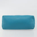 GUCCI Soho Hand Bag Leather Blue Silver 340618 Auth 194286A-5