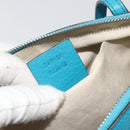 GUCCI Soho Hand Bag Leather Blue Silver 340618 Auth 194286A-12