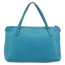 GUCCI Soho Hand Bag Leather Blue Silver 340618 Auth 194286A-2