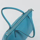GUCCI Soho Hand Bag Leather Blue Silver 340618 Auth 194286A-6
