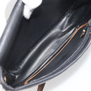 Christian Dior Shoulder Bag Leather Black Gold Auth 194288A-12