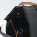 Christian Dior Shoulder Bag Leather Black Gold Auth 194288A-20