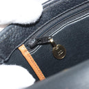 Christian Dior Shoulder Bag Leather Black Gold Auth 194288A-21