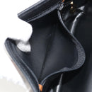 Christian Dior Shoulder Bag Leather Black Gold Auth 194288A-22