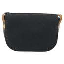 Christian Dior Shoulder Bag Leather Black Gold Auth 194288A-2