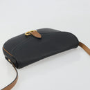 Christian Dior Shoulder Bag Leather Black Gold Auth 194288A-6