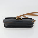 Christian Dior Shoulder Bag Leather Black Gold Auth 194288A-5