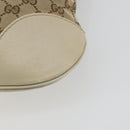 GUCCI GG Canvas Web Sherry Line Shoulder Bag Beige Gold 257065 Auth 194292-15
