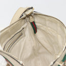 GUCCI GG Canvas Web Sherry Line Shoulder Bag Beige Gold 257065 Auth 194292-19