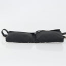 GUCCI GG Canvas Waist Bag Black Silver 28566 Auth 194295-5