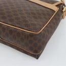 CELINE Macadam Canvas Shoulder Bag PVC Leather Brown Gold Auth 194297A-15