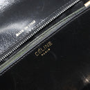 CELINE Shoulder Bag Leather Black Gold Auth 194301-16