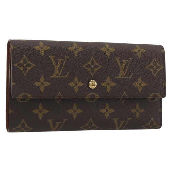 LOUIS VUITTON Monogram Porte Tresor International Wallet M61215 LV Auth 194302A