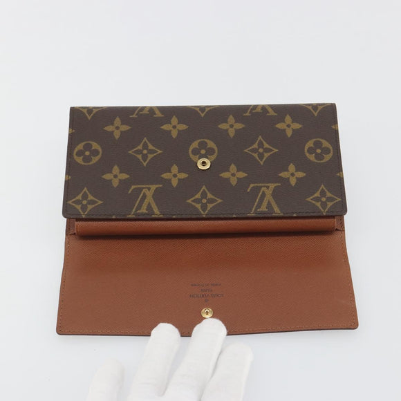 LOUIS VUITTON Monogram Porte Tresor International Wallet M61215 LV Auth 194302A