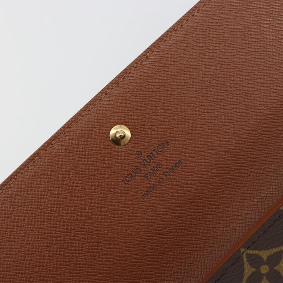 LOUIS VUITTON Monogram Porte Tresor International Wallet M61215 LV Auth 194302A