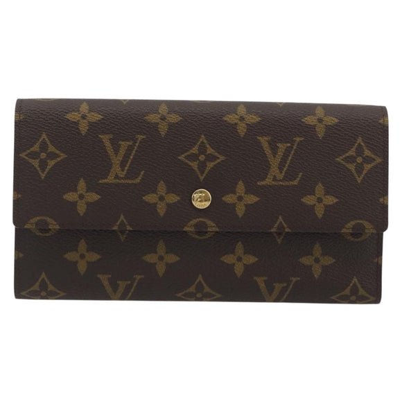 LOUIS VUITTON Monogram Porte Tresor International Wallet M61215 LV Auth 194302A